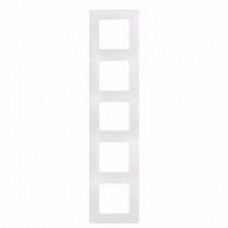 Cadre blanc 5 poste verticale